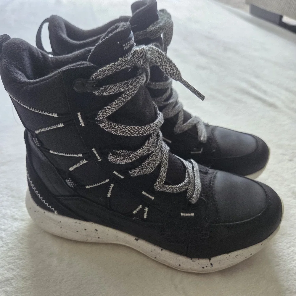 Merrell‎ Bravada 2 Thermo Mid Womens Waterproof Hiking Boots Black  Sz 7.5 NWOB